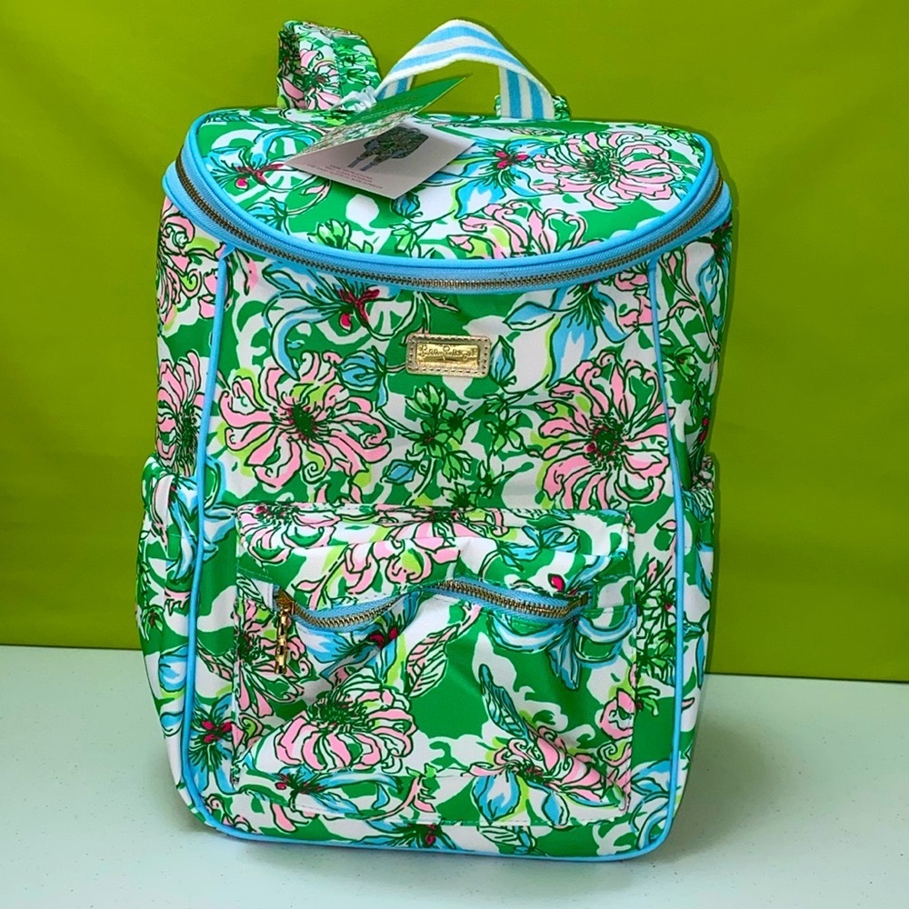 Lilly Pulitzer Backpack Cooler Blosdom Views Spearmint